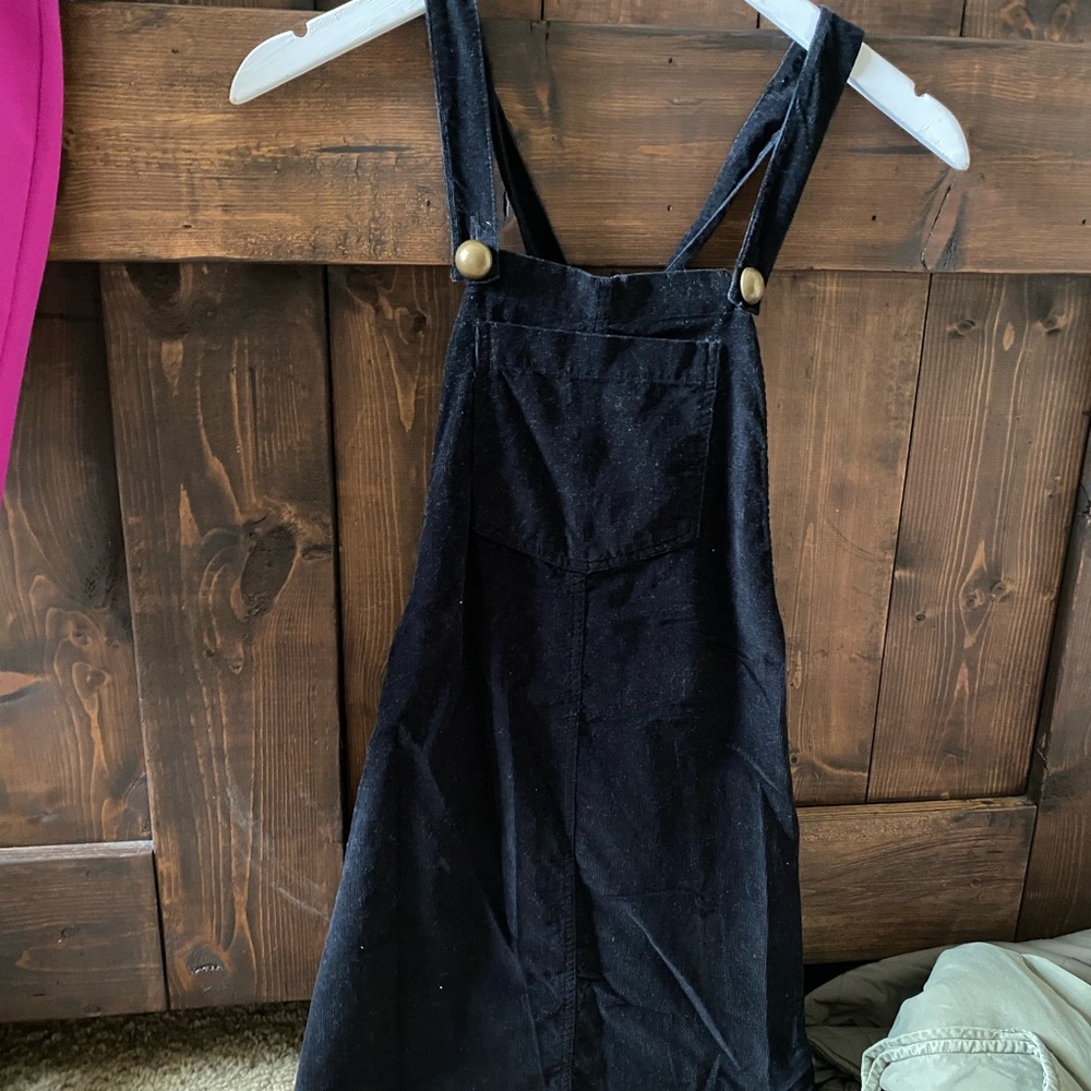 Corduroy overall dress